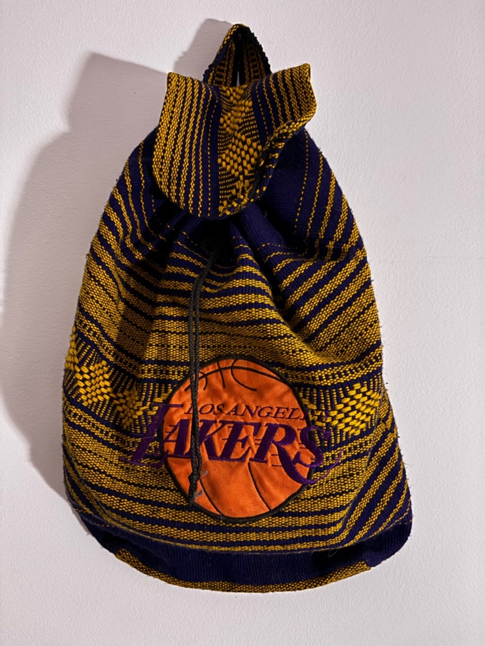 Los Angeles Lakers Navy & Gold Drawstring Backpack